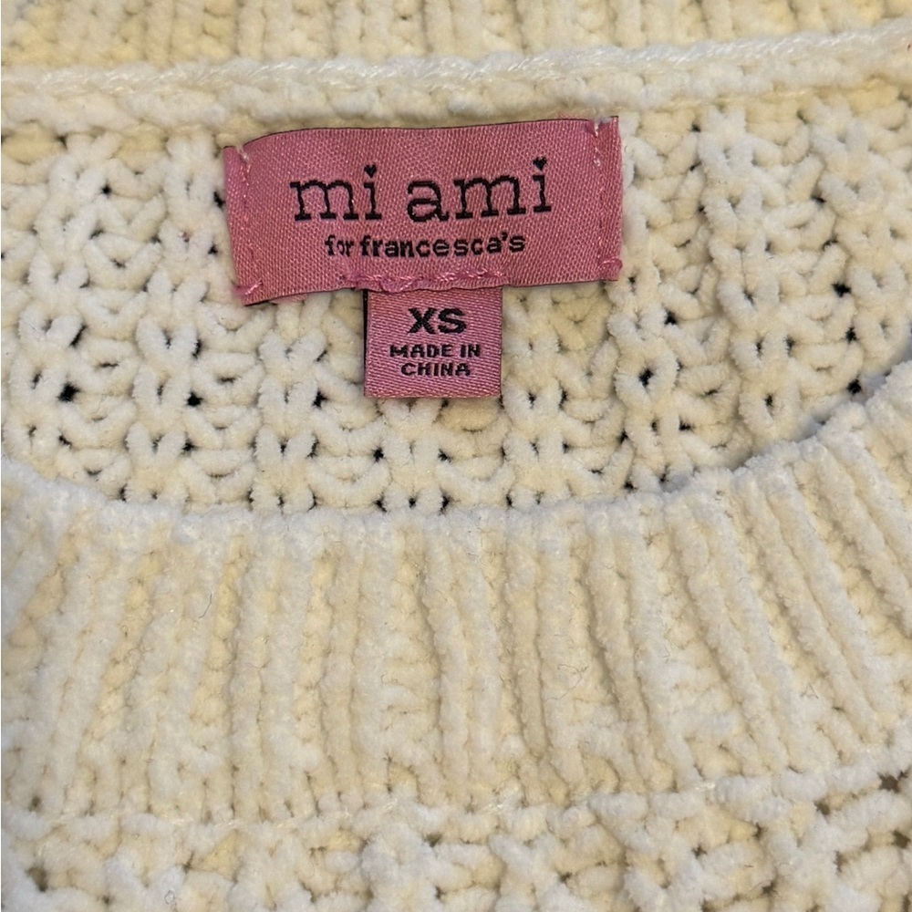 Francesca’s Mi Ami Colorblock Knit Sweater - Picture 4 of 5